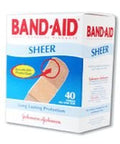 Band-Aid, Band-Aid Sheer Strips, 40 Count