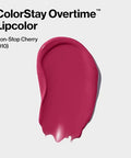 Revlon Liquid Lipstick With Clear Lip Gloss Colorstay Overtime Lipcolor Dual Ended With Vitamin E 010 Non-Stop Cherry 0.07 Fl Oz