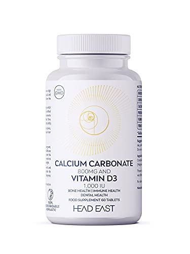 Head East Calcium Carbonate 800mg & Vitamin D3 1000 IU