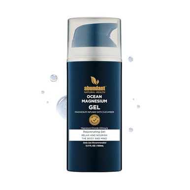 Abundant Natural Health Ocean Magnesium Gel Enriched With Cucumber Stem Cells For Muscle Relief And Relaxation, Topical Use, Effective And Quick Absorption, Fragrance-, 100Ml