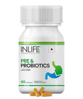 Inlife Prebiotic And Probiotic Supplement For Gut Health Lactobacillus Bacteria Probiotics For Women Men 60 Capsules