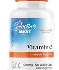 Doctor'S Best Vitamin C With Qc Vitamin C 1000Mg Nongmo Vegan Gluten Soy Sourced From Scotland Veggie Caps 120 Count