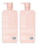 Monday Haircare Moisture Shampoo + Conditioner Set (2 Pack) 27Oz Each Dry Coarse Stressed Coily & Curly Hair Made From Coconut Oil Rice Protein Shea Butter & Vitamin E 100% Recyclable Bottles