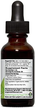 Oregon'S Wild Harvest 1:3 Organic Maca Root Extract 1 Fluid Ounce