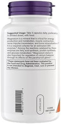 Now Supplements Magnesium Citrate Enzyme Function Nervous System Support Critical For Enzyme Function Gluten Vegan Kosher Nongmo 360 Vegetarian Capsules