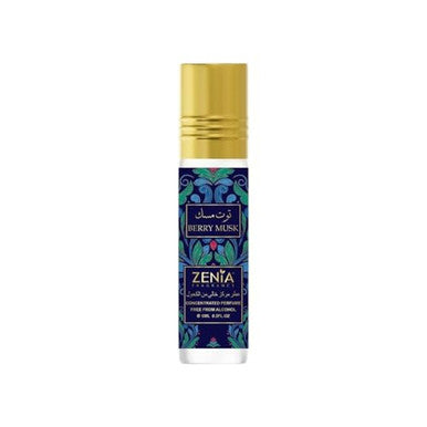 Zenia Berry Musk Perfume Oil Roll-On 6Ml / 0.2Oz Long Lasting Alcohol-Free Fruity Floral Fragrance Oil With Blueberry Rose Vanilla & Patchouli