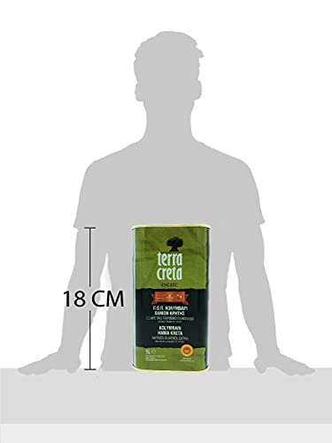 Terra Creta Extra Virgin Olive Oil 1lt Metal Tin