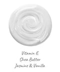 DERMA E Jasmine and Vanilla Ultra Moisturizing Shea Body Lotion Vegan Hyaluronic Acid and Vitamin E Moisturizer for Dry Skin Cruelty Free Moisturizing Cream, 8 oz