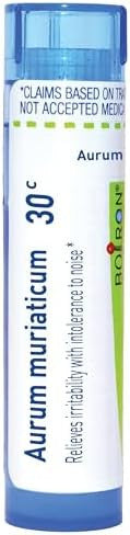 Boiron Aurum Muriaticum 30C For Irritability With Intolerance To Noise 80 Pellets