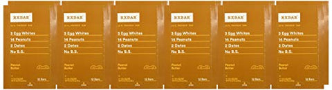 RxBar Peanut Butter Protein Bar, 0.125 Ounce (Pack of 12)