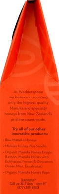 Wedderspoon Organic Manuka Honey Drops, Ginger & Echinacea, 20 Count (Pack of 1) | Genuine New Zealand Honey | Perfect Remedy For Dry Throats