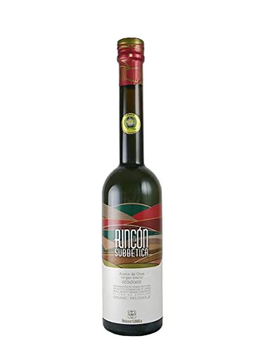 Rincon De La Subbetica- Award Winning, Organic Cold Pressed EVOO Extra Virgin Olive Oil, 16.9-Ounce Glass Bottle