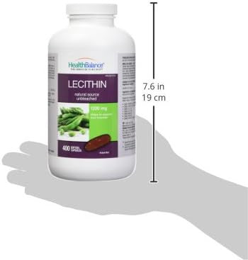 Health Balance Lecithin 1200mg (400 Softgels), 400 Count