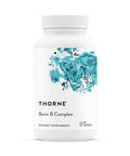 Thorne - Basic B-Complex - Tissue-Ready Vitamin B Complex Supplement With Choline - Supports Cellular Energy Production Brain Health & Red Blood Cell Formation - Gluten-Free 60 Servings