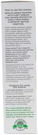 Fleet Laxative Mineral Oil Enema For Constipation 4.5 Fl Oz Bottle (4 Pack)