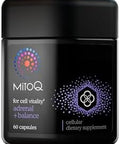 Mitoq +Balance Sensoril Ashwagandha Rhodiola & Maritime Support Balanced Cortisol Levels Stress Management Restorative Sleep & Cell Health (60 Capsules)