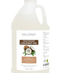 velona MCT Coconut Oil 1 Gallon / 128 Fl Oz | 100% Pure and Natural Carrier Oil | Fractionated | Skin, Face, Body, Hair Care | Use Today - Enjoy Results