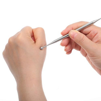 Liqwei Acupuncture Pen Fascia Release Tools Reflexology Tools Ear Body Point Probe Tip Stainless Steel Relax Trigger Point Massage Fascia Tool For Deep Tissue 1 Pc