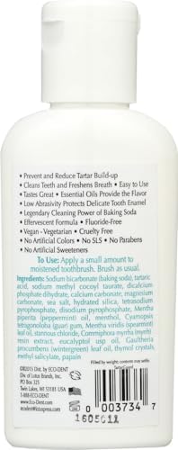 Ecodent Toothpowder Tartar Guard Fresh Mint Enzyme Cleaning Action 2 Oz (Pack Of 2)