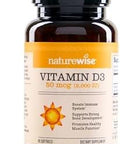 Naturewise Vitamin D3 5000Iu (125 Mcg) 1 Year Supply For Healthy Muscle Function, And Immune Support, Non-Gmo, Gluten In Cold-Pressed Olive Oil, Packaging Vary ( Mini Softgel), 360 Count