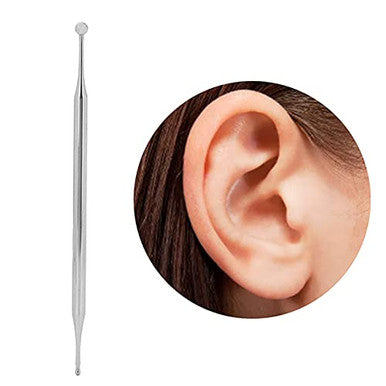 Yosoo Health Gear Tip Acupuncture Dual Head Ear Acupuncture Stainless Steel Manual Body Point Probe Pen Deep Tissue Massage Portable Self Massage Acupressure Bar Relief Pain Treatment Tool