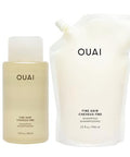 Ouai Fine Shampoo + Refill Bundle - Volumizing Shampoo With Keratin Biotin & Chia Seed Oil For Fine Hair - Delivers Clean Weightless Body - Sulfate Hair Care (2 Count 10 Oz/32 Oz)