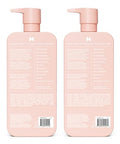 Monday Haircare Smooth Shampoo + Conditioner Bathroom Set (2 Pack) 27Oz Each For Frizzy Coarse And Curly Hair Made From Coconut Oil Shea Butter & Vitamin E 100% Recyclable Bottles