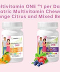 BariatricPal Multivitamin ONE 1 per Day! Bariatric Multivitamin Chewable with 45mg Iron Mixed Berry (30 Count)