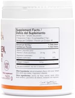 Ana MaraA Lajusticia 2 Pack Ana Maria Lajusticia Hydrolisate Collagen Powder With Magnesium And Vitamin C For Skin Nails Hair And Ligaments Natural Energy Strawberry Flavour 350G