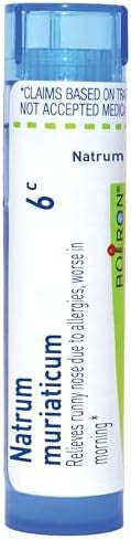 Boiron Natrum Muriaticum 6C 80 Pellets Homeopathic Medicine For Runny Nose