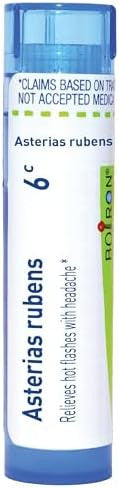 Boiron Asterias Rubens 6C For Hot Flashes With Headaches 80 Pellets