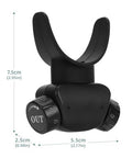 Lixada Advanced Breathing Trainer For Lung Capacity - 8-Level Adjustable Respiratory Exercise Device For Running Swimming & Fitness With Case & Nose Clip(Black)