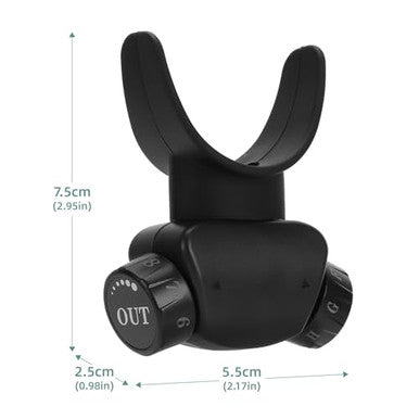 Lixada Advanced Breathing Trainer For Lung Capacity - 8-Level Adjustable Respiratory Exercise Device For Running Swimming & Fitness With Case & Nose Clip(Black)