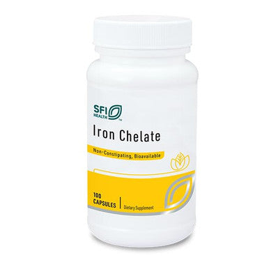 Klaire Labs Iron Bisglycinate Chelate Supplement 30mg 100 Capsules