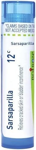 Boiron Sarsaparilla 12C For Cracked Skin Or Bladder Incontinence 80 Pellets