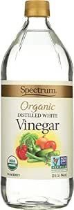 Spectrum Naturals Organic Distilled White Vinegar, Non GMO, 32 Ounce (Pack of 1)