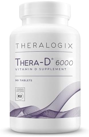Theralogix Therad 2000 Vitamin D Supplement 2000 Iu (50 Mcg) Vitamin D3 Tablets 180Day Supply Immune Support Supplement For Women & Men Aids Bone & Heart Health Nsf 180 Tablets