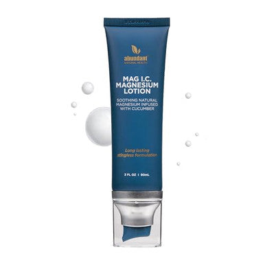 Abundant Natural Health MAG I.C. Magnesium Lotion Infused with Cucumber, Soothes and Relaxes Muscles, Effective and Quick Absorption, Fragrance-, 90mL