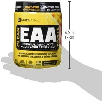 NutraPhase Clean EAA, All Natural, Vegan Friendly, Gluten Free, Amazing Taste, Pineapple Mango, 30 Servings
