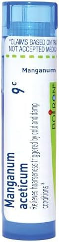 Boiron Manganum Aceticum 9C For Hoarseness Triggered By Cold & Damp Conditions 80 Pellets