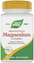 NatureS Way Magnesium Complex Supports Muscle Relaxation Muscle Function Promotes A Sense Of Calm Magnesium Citrate And Oxide 100 Capsules (Packaging May Vary)