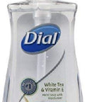 Dial White Tea & Vitamin E Hand Soap w/ Moisturizer 7.5 Fl Oz Pack of 4