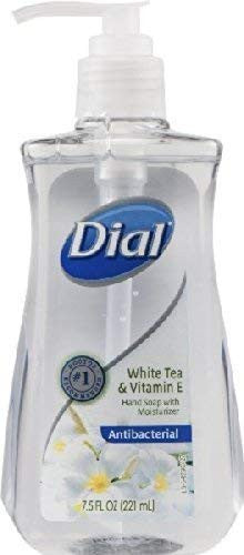 Dial White Tea & Vitamin E Hand Soap w/ Moisturizer 7.5 Fl Oz Pack of 4