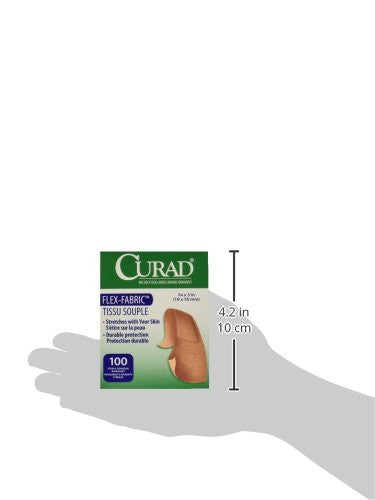 Curad Medline Bandage Adhesive Fabric 3/4 Inch x 3 Inch 1200 Count