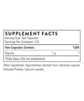 Thorne - Glycine - Supports Relaxation Stress Management Detoxification & Healthy Muscle Function - Amino Acid Supplement - Third-Party Certified - Gluten Dairy & Soy-Free 250 Capsules