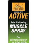Tiger Balm Active Muscle Spray 2.53 Fl. Oz. Tiger Balm Muscle Rub Spray Analgesic For Back Discomfort & More Relieving For Soreness