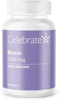 Celebrate Biotin 5000 mcg 90 Count