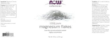 Now Foods Solutions Magnesium Flakes 100% Pure From The Ancient Zechstein Seabed Highly Concentrated 54Ounce