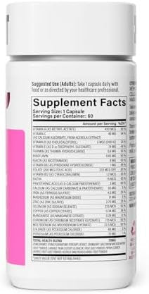 Habit Womens Multi Supplement 2 Pack (120 Capsules) - Look, Supports General Health & Wellness, 23 Essential Vitamins And Minerals, Fruit Extracts, Folate, Iron, B12, Biotin, Non-Gmo