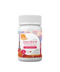 Zahler Junior D3 and K2 Bone Building and Immune Support for Kids Vitamin D3 and Vitamin K2 to Support Bone Density and Calcium Absorption NonGMO and GlutenFree Peach Apricot 90 Chewable Tablets